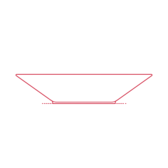 Objects Bowls Ikea 365 Deep Plate 11 Inch Sticker Outline Svg File, Free Vectors File
